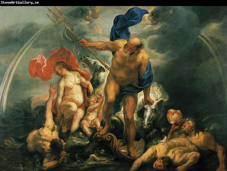 Jacob Jordaens Neptunus en Amphitrite in de storm